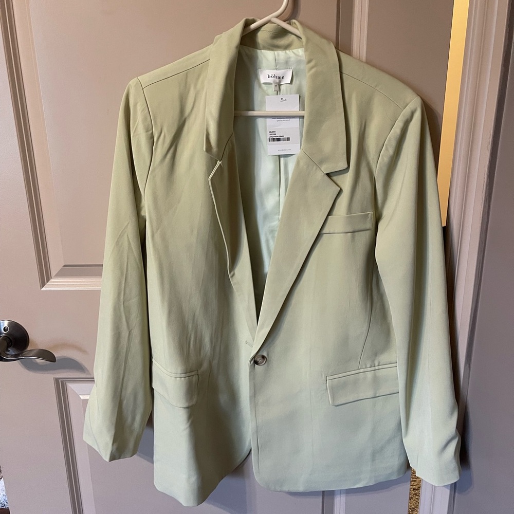 Women’s green blazer jacket